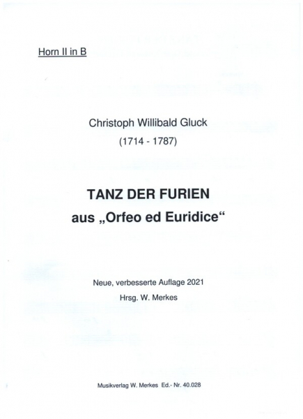 Tanz der Furien aus Orfeo ed Euridice für Orchester