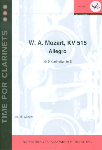 Quintett C-DUR KV515 für 5 Klarinetten