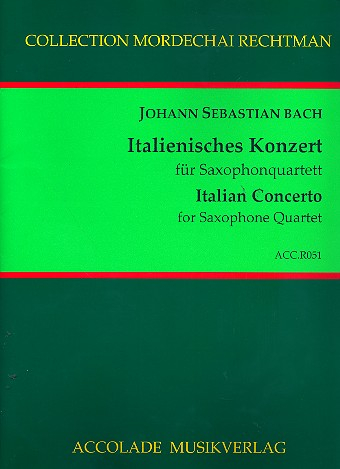 Italienisches Konzert BWV971 für 4 Saxophone (SATBar)