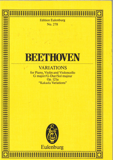 Studienpartitur Trio 11 G-Dur op 121a