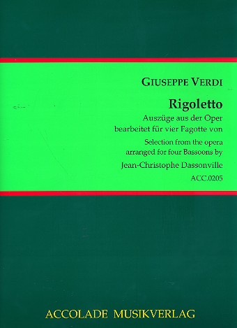 Rigoletto (Auszüge) für 4 Fagotte
