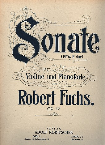 Sonate E-Dur Nr.4 op.77 für Violine und Klavier