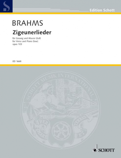Zigeunerlieder op. 103 für Singstimme und Klavier