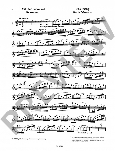 Etüden für Flöte 25 Romantische Etüden op. 66