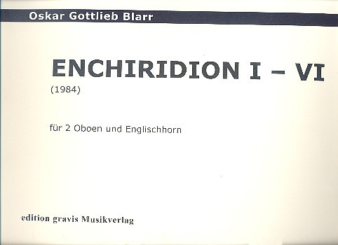 Enchiridon für 2 Oboen und Englischhorn 3 Spielpartituren