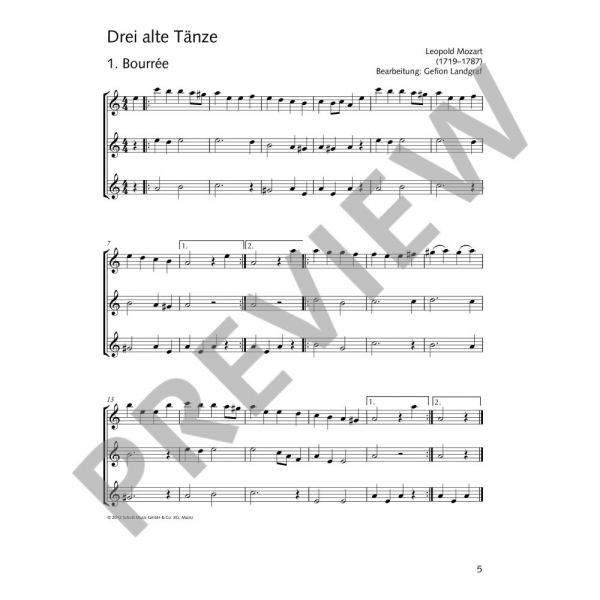 Trio für Querflöte Die fröhliche Querflöte - Trioheft 2