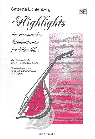 Highlights der romantischen Etüdenliteratur Band 1 für Mandoline
