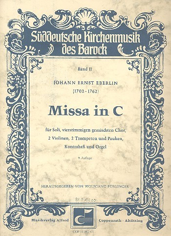 Missa C-Dur für Soli, Chor, Orgel und Orchester