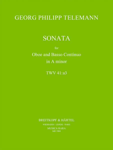 Sonate a-Moll TWV:a3 für Oboe und Bc