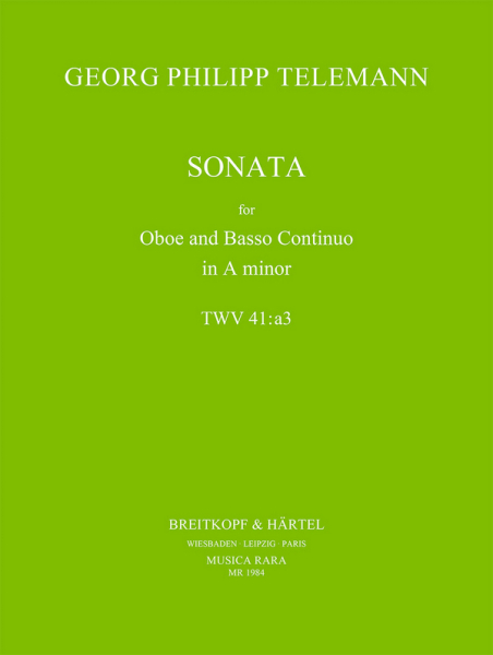 Sonate a-Moll TWV:a3 für Oboe und Bc