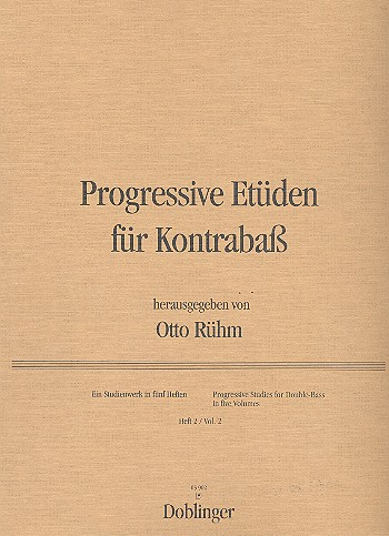 Progressive Etüden Band 2 für Kontrabass