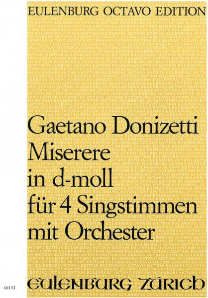 Miserere d-Moll für Soli, Chor und Orchester