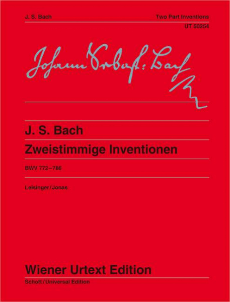 Zweistimmige Inventionen BWV772-786 für Klavier