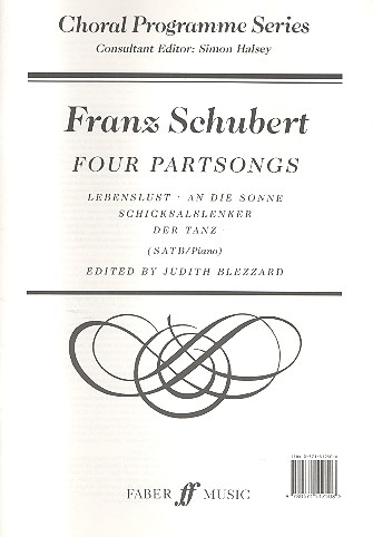 4 Partsongs for mixed chorus (SATB) and piano