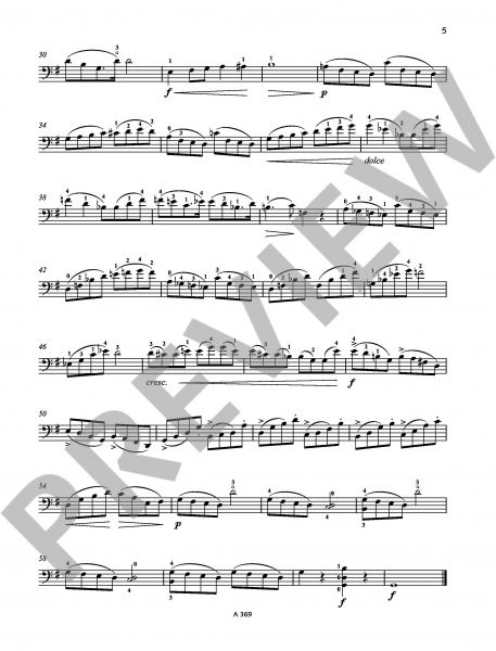 Etüden für Cello 12 melodische Etüden op. 113