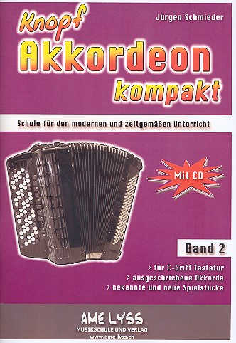 Knopfakkordeon kompakt Band 2 (+CD)