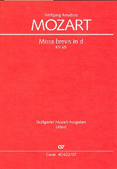 Missa brevis d-Moll KV65 für Soli, Chor und Orchester