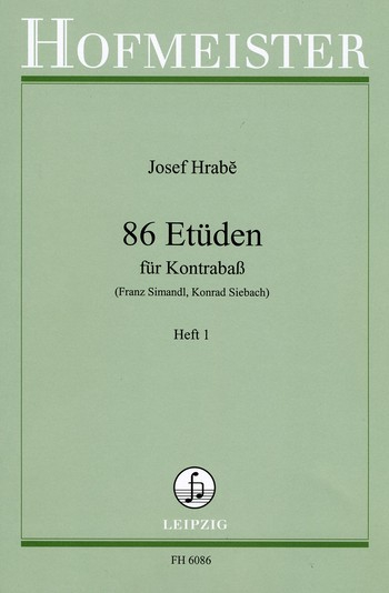86 Etüden Band 1 (Nr.1-44) für Kontrabaß