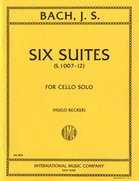 6 Suites for cello solo