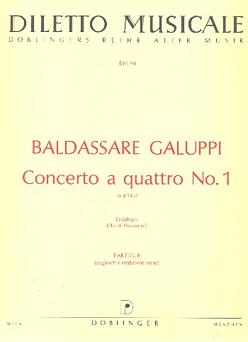 Concerto a quattro g-Moll Nr.1 für Streichorchester