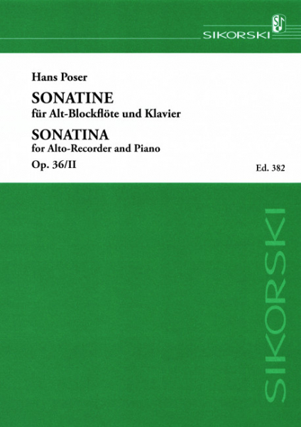 Sonatine op.36,2 für Altblockflöte und Klavier