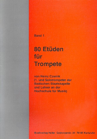 80 Etüden Band 1 für Trompete