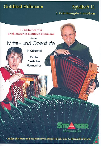 17 Melodien für die Mittel- und Oberstufe für Steirische Harmonika in Griffschrift