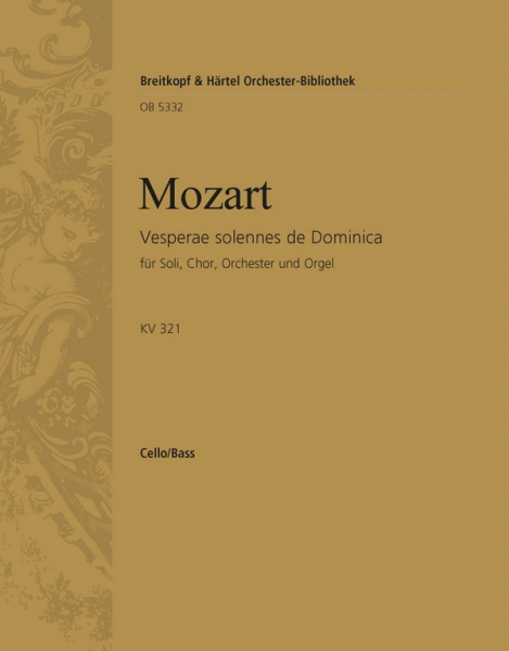 Vesperae de Dominica KV321 für Soli, Chor und Orchester
