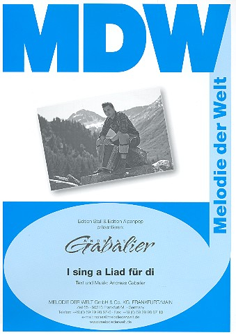 I sing a Liad für di: Einzelausgabe für Gesang und Klavier
