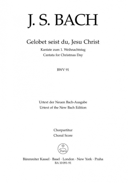 Gelobet seist du, Jesu Christ Kantate Nr.91 BWV91