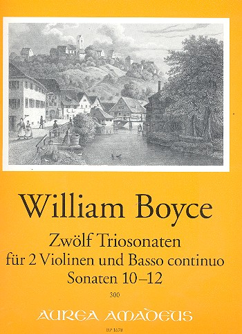 12 Sonaten Band 4 (Nr.10-12) für 2 Violinen und Bc