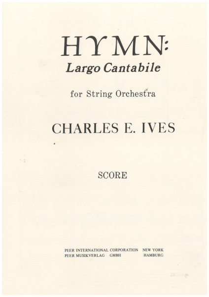 Hymn: Largo Cantabile for string orchestra