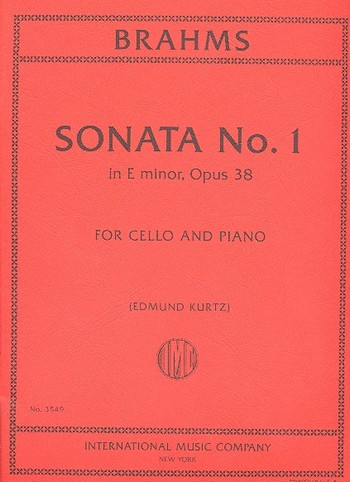 Sonate e-Moll Nr.1 op.38 für Violoncello und Klavier