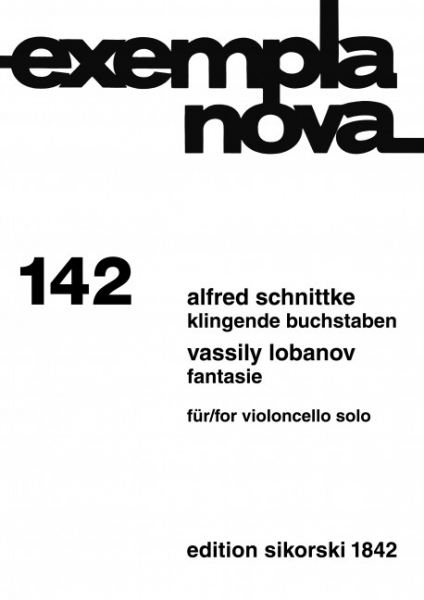 Klingende Buchstaben (Fantasie) für Violoncello solo