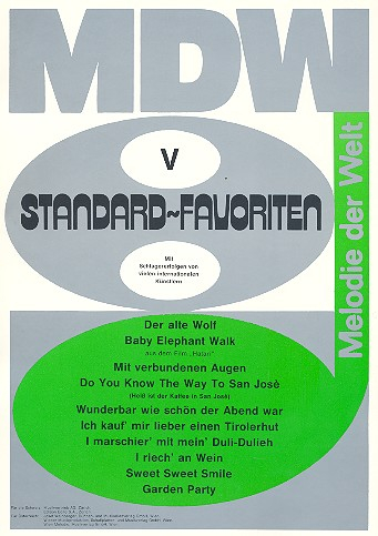 Standard-Favoriten Band V: für Gesang und Klavier