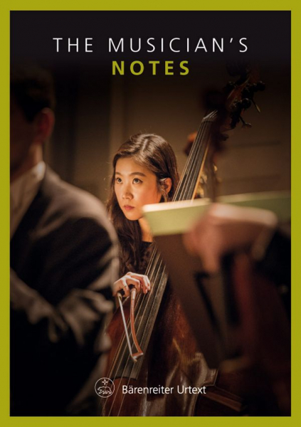 The Musician&#039;s Notes - Kontrabass Notizbuch Din A5 hoch 12 Systeme, rechts Schreiblinien