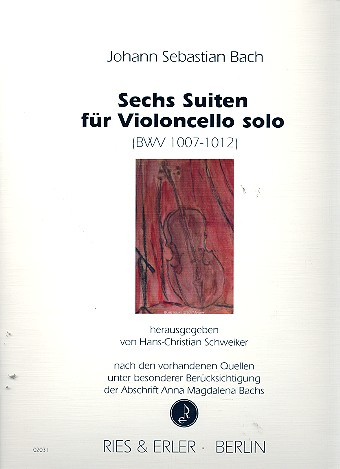6 Suiten BWV1007-1012 für Violoncello solo