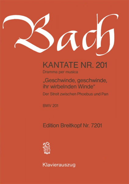 Geschwinde geschwinde ihr wirbelnden Winde Kantate Nr.201 BWV201