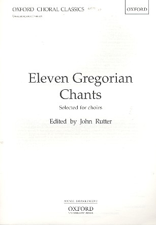 11 Gregorian Chants for unaccompanied voices
