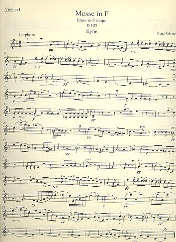 Messe F-Dur D105 für Soli, gem Chor und Orchester