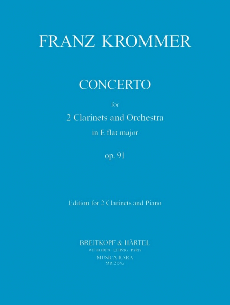 Concerto Es-Dur op.91 für 2 Klarinetten und Orchester