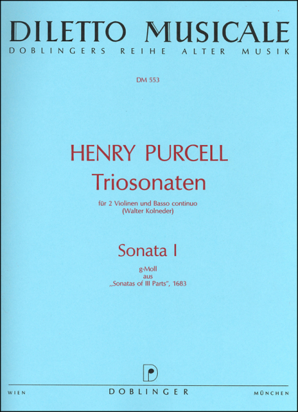 Sonate g-Moll Nr.1 für 2 Violinen und Bc