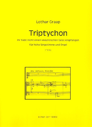 Triptychon für Gesang (hoch) und Orgel