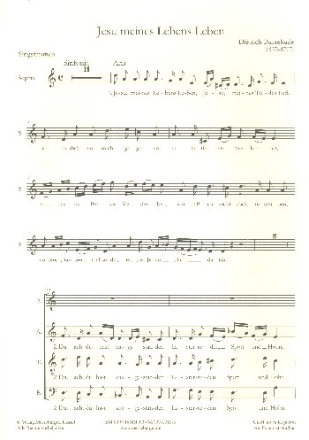Jesu meines Lebens Leben Aria für Soli (SATB) und Kammerensemble