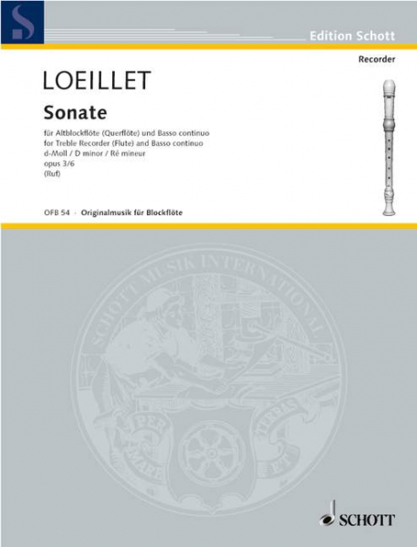 Sechs Sonaten op. 3 für Alt-Blockflöte (Flöte, Oboe, Violine) und Basso continuo, Violonce
