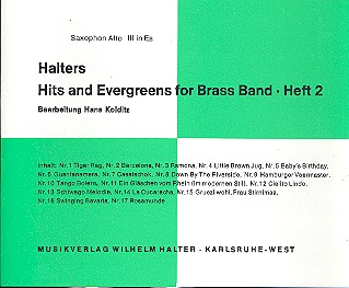 Halters Hits and Evergreens Band 2: für Blasorchester