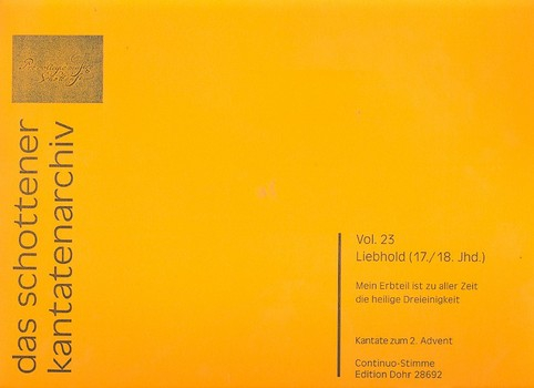 Mein Erbteil ist zu aller Zeit ... für Soli, gem Chor und Instrumente