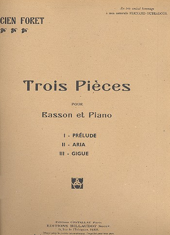 3 Pièces pour basson et piano