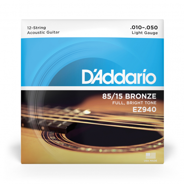 Saitensatz D´Addario EZ940 Great American Bronze 12-String/Light