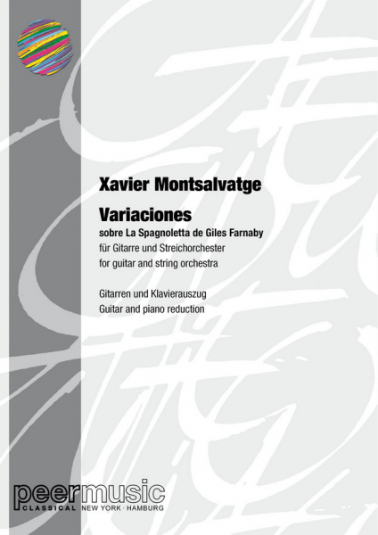 Variaciones sobre La Spagnoletta de Giles Farnaby for guitar and string orchestra